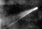 When the comet arrives.  School Encyclopedia.  Detection of the periodicity of Halley's comet