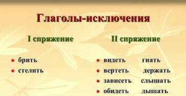 Закінчення дієслів 1 і 2 відмінювання приклади