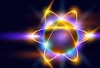 Структура на атома Кой въвежда понятието атом