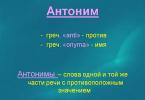 Що таке синоніми та антоніми у російській мові