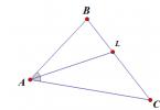 Az abc háromszög alapelemei